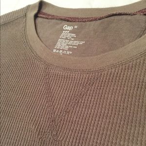 GAP Shirts - GAP Thermal Long Sleeve Tee - Clay GAP Shirts - GAP Thermal Long Sleeve Tee - Clay